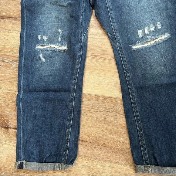 NWT One Teaspoon Mr. Browns Linen Blend Relaxed Leg Indigo Jeans - Picture 8 of 10